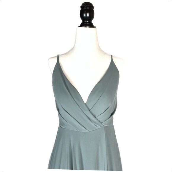 BHLDN Moss Green Eva Bridesmaid Dress - Picture 9 of 14